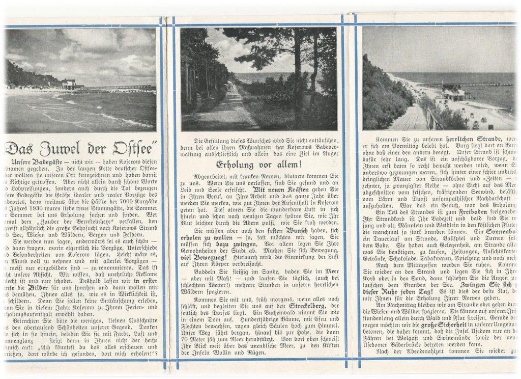 Ein Juwel der Ostsee - Koserow seit über 100 Jahren ein Urlauberparadies